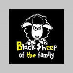 Čierna ovca rodiny  hrubá mikina na zips s kapucou stiahnuteľnou šnúrkami